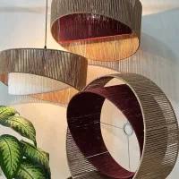 لوستر پینترستی مکرومه و رافیا|لوستر و چراغ آویز|مشهد, طلاب|دیوار