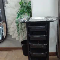 ترولی و صندلی چرمی جکدار