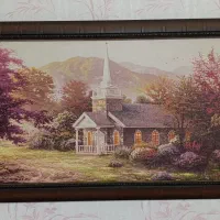 تابلو بزرگ قاب چوبی