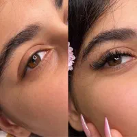 مدل برای اکستنشن مژه فقط ۳۰۰