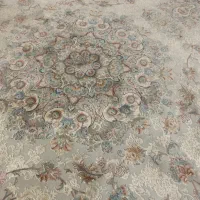 دوعدد فرش توسی مخمل سه بعدی ابریشمی