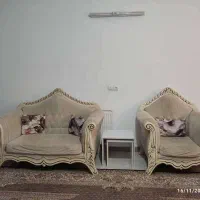 مبل هفت نفره کاملا سالم همراه با بوفه وجلومبلی