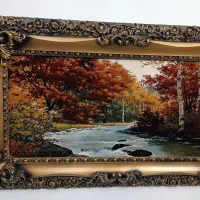 تابلو فرش ماشینی و نقاشی گیتار