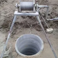 چاه کن مقنی تخریب