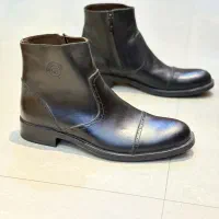 کفش چرم طبیعی نیم بوت (1 سال ضمانت)