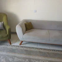 مبل نیم ست ۵ نفره راحتی وجاکفشی و میز تلوزیون ست