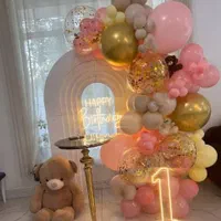 تم تولد بادکنک آرایی استند کیک بک گراند|خدمات پذیرایی، مراسم|شیراز, شیشهگری|دیوار