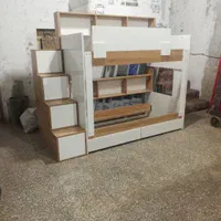 تخت دوطبقه تخت خواب دو طبقه پله باکسی مدل VB|تخت و سرویس خواب|اصفهان, عطار نیشابوری|دیوار