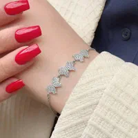 دستبند نقره سازی رضازاده مدل کادویی جواهری کد14|بدلیجات|تبریز, |دیوار