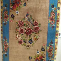 فرش دست بافت بختیاری گل مینا