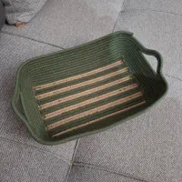 سبد قیطان مستطیل گرد بیضی