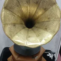گرامافون هندلی با صفحه و فیلم آپارات 16و 8میلی|کلکسیون اشیاء عتیقه|تهران, آبشار|دیوار