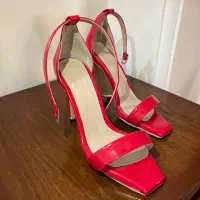 کفش پاشنه دار قرمز سایز ۳۹|کیف، کفش، کمربند|رشت, دیلمان|دیوار