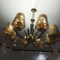 لوستر ۸شاخه شیک دوعدد|لوستر و چراغ آویز|رشت, یخسازی|دیوار