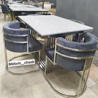 میز ناهار خوری و میز نهار خوری فلزی لیندا|میز و صندلی غذاخوری|تهران, نعمت‌آباد|دیوار