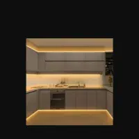 سیم کشی نور مخفی کابینت نصب پرده ریلی و زبرا