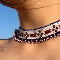 گردنبند منجوقی دستباف