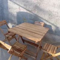 میز صندلی چوبی تاشو|میز و صندلی غذاخوری|بوشهر, |دیوار