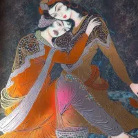 تابلو لیلی و مجنون|تابلو، نقاشی، عکس|آمل, |دیوار