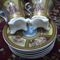 قندان و فنجان دسته دار قهوه خوری اصل انگلیسی.|ظروف سرو و پذیرایی|محمدیه-قزوین, |دیوار