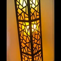 آباژور کنار سالنی|چراغ خواب و آباژور|چالوس, |دیوار