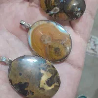 باسلام فروش سه عدد پلاک نقره سنگ سلطانی