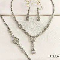 نمونه سرویس نقره جواهری مدل ترک امر الدکات طرح طلا