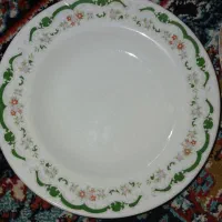 ده عدد بشقاب چینی سالم جنس خوب قدیمی