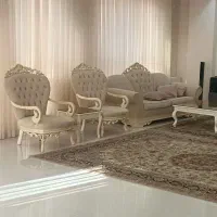 مبل کلاسیک هفت نفره یک سه نفره با چهار تا تک نفره