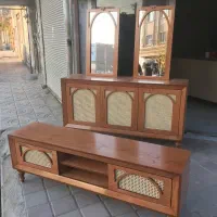 آینه کنسول و میزتیوی گنبدی حصیرخور