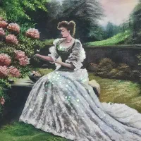 تابلو رنگ روغن طرح تابلو فرش نگین کاری شده