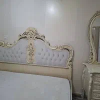 تخت خواب چوبی کاملا سالم در حدنو و پاتختی|تخت و سرویس خواب|تهران, بهداشت|دیوار