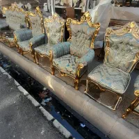 مبل سلطنتی ۹نفره همرابا غذاخوری ۸نفره در حد صفر|مبلمان خانگی و میز عسلی|خوی, |دیوار