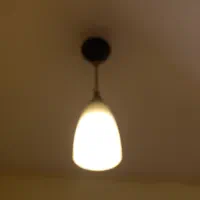 لوستر حبابی اتاقی تک شاخه