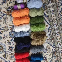 کاموا رنگی برای عروسک بافی