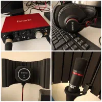 تمام تجهیزات استودیویی مثل میکروفون و...قیمت مناسب