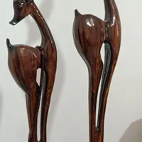 مجسمه چوبی گوزن