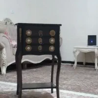 میز تلفن چوبی