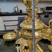 ست سماور وسرویس پاسماوری وسرویس چایخوری روکش طلا|صنایع دستی و سایر لوازم تزئینی|گرگان, |دیوار