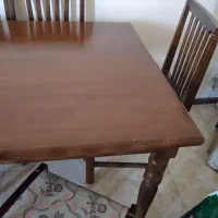 میز صندلی نهار خوری چوبی شش نفره ۷ میلیون تومان|میز و صندلی غذاخوری|مشهد, الهیه|دیوار