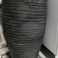 گلدان بزرگ همراه با خاک توش