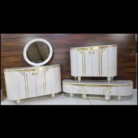 ست کنسول و آینه سرویس چوبی جهیزیه اینه کنسول|بوفه، ویترین، کنسول|تهران, شهید رجایی|دیوار