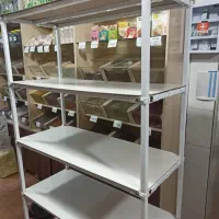 قفسه ویترینی جذاب مناسب فروشگاه خانه دفتر شلف رگال