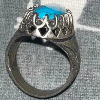 انگشتر فیروزه|کلکسیون اشیاء عتیقه|بابلسر, |دیوار