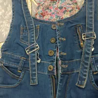 شلوار جین پیشبندی دخترانه|لباس|قدس, شهرقدس|دیوار