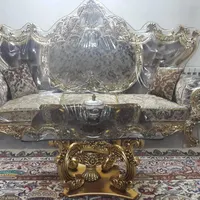 مبلمان سلطنتی ۱۰نفره همراه با میز ۸نفره|مبلمان خانگی و میز عسلی|مشهد, امیریه|دیوار