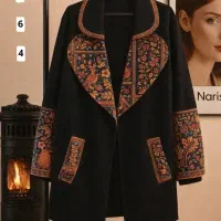 کت مانتو قواره دار طرح بندی