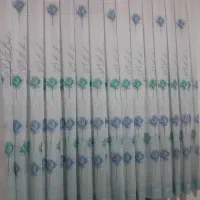 دو عدد پرده حریر جنس عالی به همراه زیر پرده