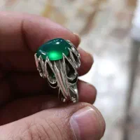 انگشتر فدیوم سبز|جواهرات|کرمانشاه, |دیوار