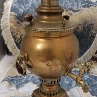 سماور.مسی.برنجی قدیمی.دکور.جهیزیه